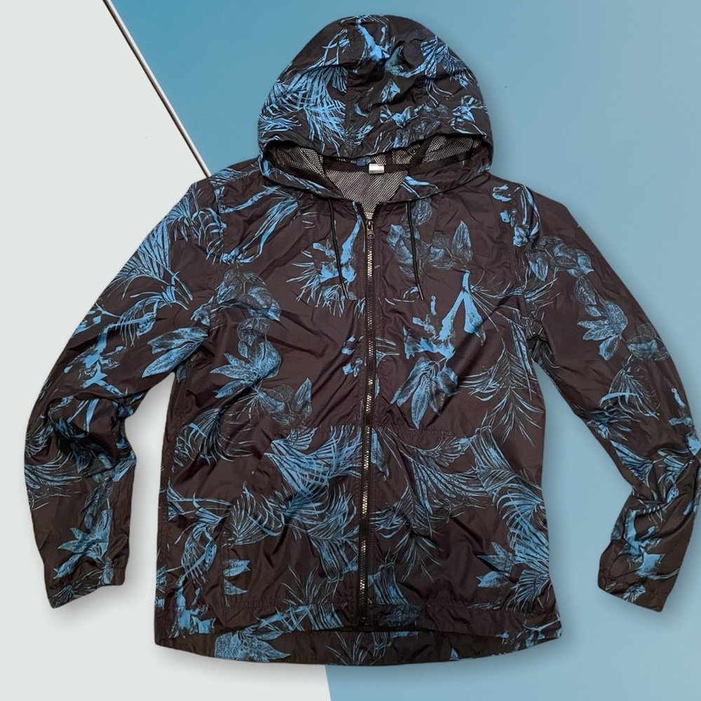 H&M palm leaves light wind jacket